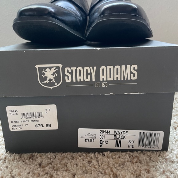 Stacy Adams men’s dress shoes - black, size 9.5 - Picture 4 of 5